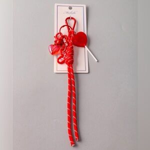Red Heart Keychain/ bag charm